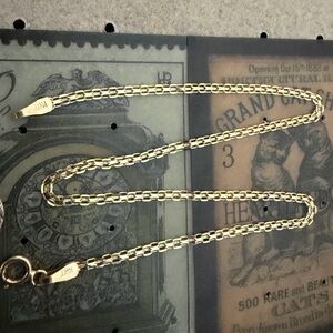 14kt solid yellow gold Bismarck mesh flat link chain bracelet or anklet 10”